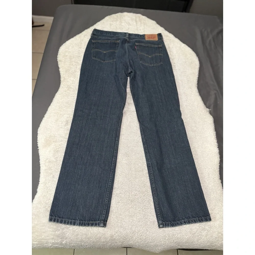 Levi's 514 Mens Slim Straight Size 36x34 Denim‎ Blue Jeans Cotton Pants